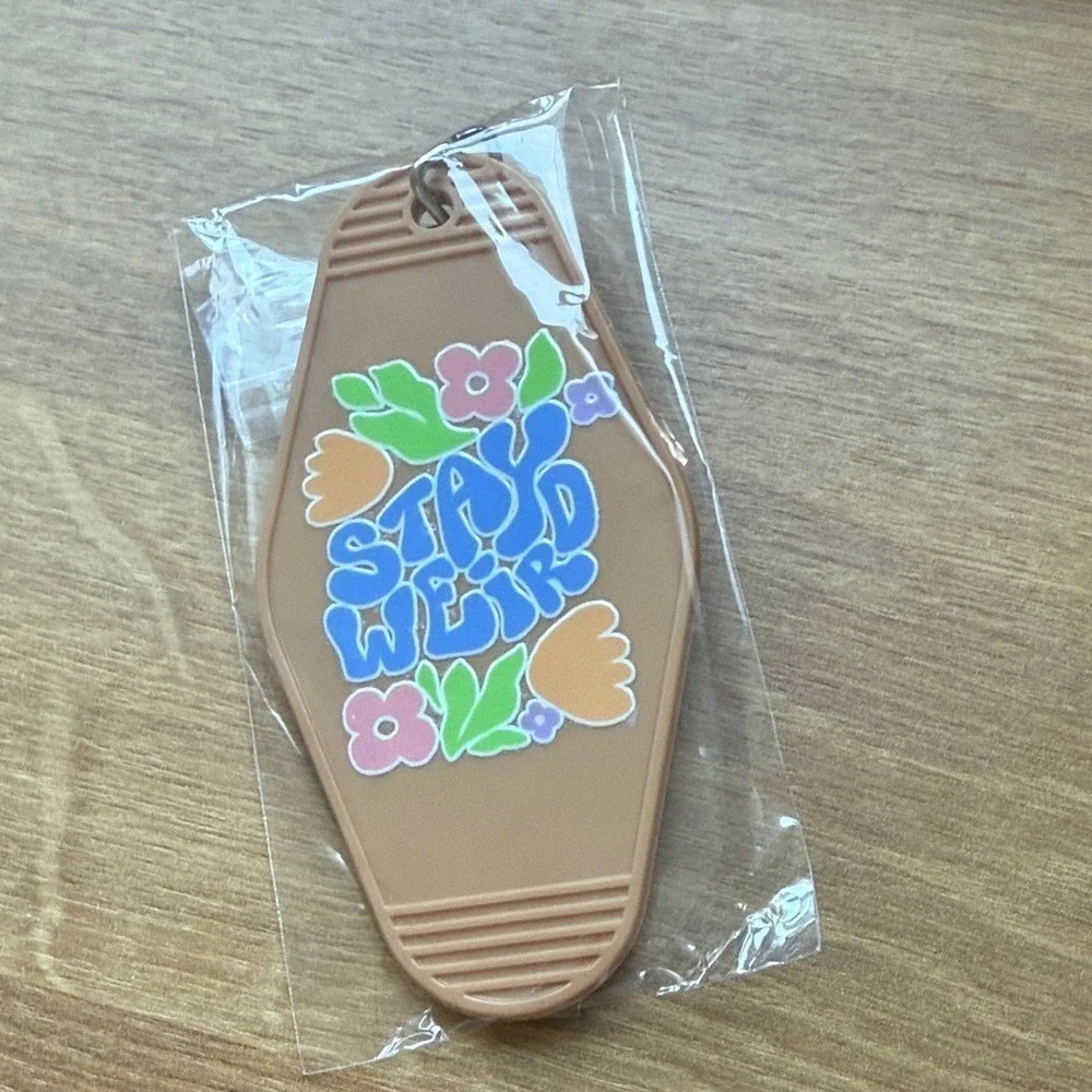 Retro Motel Style Keychain‎ Lot Sassy Phrases Y2K Aesthetic Key Tags NEW